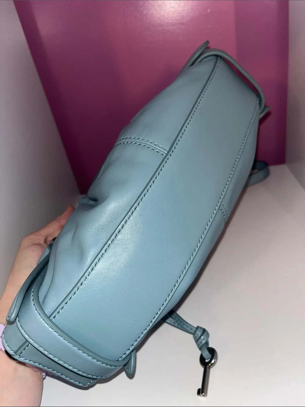 Marc Jacobs NWT! Cristina Small Leather Satchel in Sky Blue